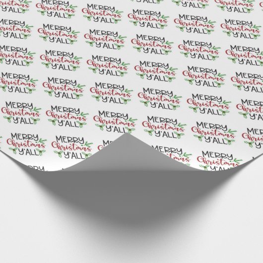 Vrolijk kerstcadeaupapier Al-typografie Cadeaupapier (Hoek)