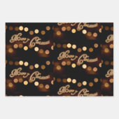 Vrolijk kerstcadeaupapier! inpakpapier vel (Voorkant 2)