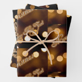 Vrolijk kerstcadeaupapier! inpakpapier vel (In situ)