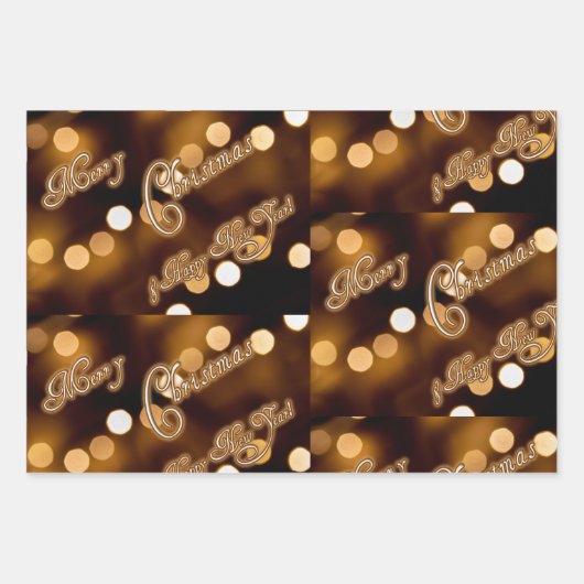 Vrolijk kerstcadeaupapier! inpakpapier vel (Voorkant)