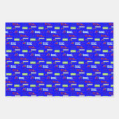 Vrolijk kerstcadeaupapier inpakpapier vel (Voorkant)