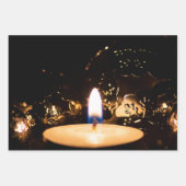 Vrolijk kerstcadeaupapier! inpakpapier vel (Voorkant 3)