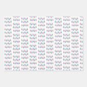 Vrolijk kerstcadeaupapier inpakpapier vel (Voorkant 3)