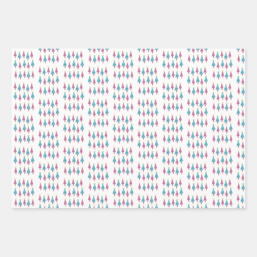 Vrolijk kerstcadeaupapier inpakpapier vel (Voorkant 3)