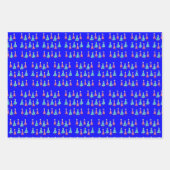 Vrolijk kerstcadeaupapier inpakpapier vel (Voorkant 2)