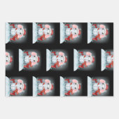 Vrolijk kerstcadeaupapier met overvulling inpakpapier vel (Voorkant 2)