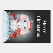 Vrolijk kerstcadeaupapier met overvulling inpakpapier vel (Voorkant)