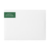 Vrolijk kerstcadeaupapier retour adreslabels (Voorkant)