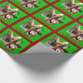 Vrolijk kerstcadeaupapier voor herders cadeaupapier (Hoek)