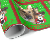 Vrolijk kerstcadeaupapier voor herders cadeaupapier (Rol Hoek)