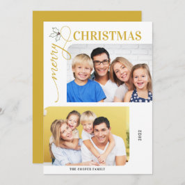 Vrolijk kerstcadeauscript 2 Kaart voor fotofeestda