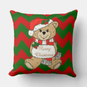 Vrolijk kerstcadeautje Beer kerst Kussen (Voorkant)