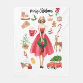 Vrolijk kerstcadeautje deken (Voorkant)