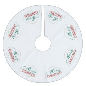 Vrolijk kerstcadeautje Elegant modern vakantiescri Kerstboom Rok (Voorkant)