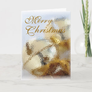 Vrolijk kerstcadeautje feestdagen kaart