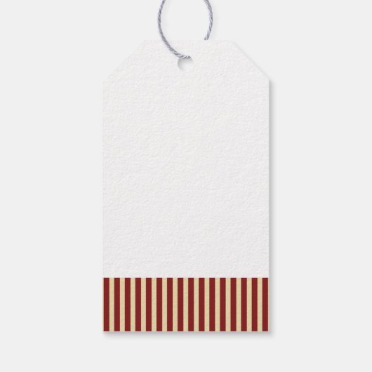 Vrolijk kerstcadeautje Gingerbrood Man Homemade Cadeaulabel (Achterkant)