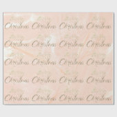 Vrolijk kerstcadeautje Glitter Script Zijderzijde Cadeaupapier (Vlak)