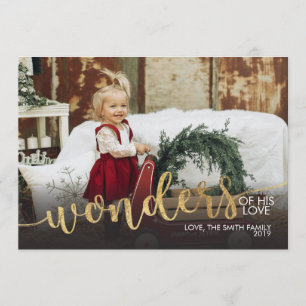 Vrolijk kerstcadeautje Gold foil kerst Kaart