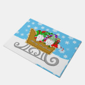 Vrolijk kerstcadeautje in Sled Deurmat (Schuin)