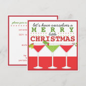 Vrolijk kerstcadeautje kaart (Voorkant / Achterkant)