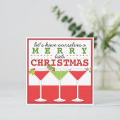 Vrolijk kerstcadeautje kaart (Staand voorkant)