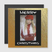 Vrolijk kerstcadeautje Kaart (Voorkant / Achterkant)