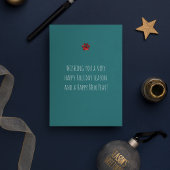 Vrolijk kerstcadeautje kerstmis feestdagenkaart