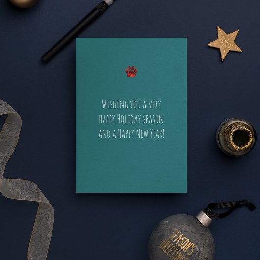 Vrolijk kerstcadeautje kerstmis feestdagenkaart