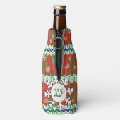 Vrolijk kerstcadeautje koeler (Fles Achterkant)