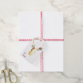 Vrolijk kerstcadeautje Label Cadeaulabel (Met Touw)