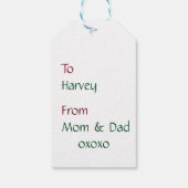 Vrolijk kerstcadeautje Labels - Nutcracker Cadeaulabel (Achterkant)