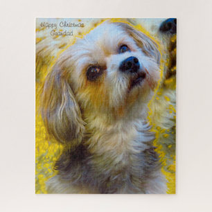 Vrolijk kerstcadeautje. legpuzzel