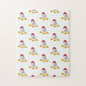 Vrolijk kerstcadeautje legpuzzel (Verticaal)