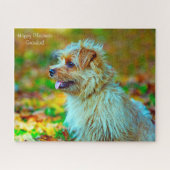 Vrolijk kerstcadeautje. legpuzzel (Horizontaal)