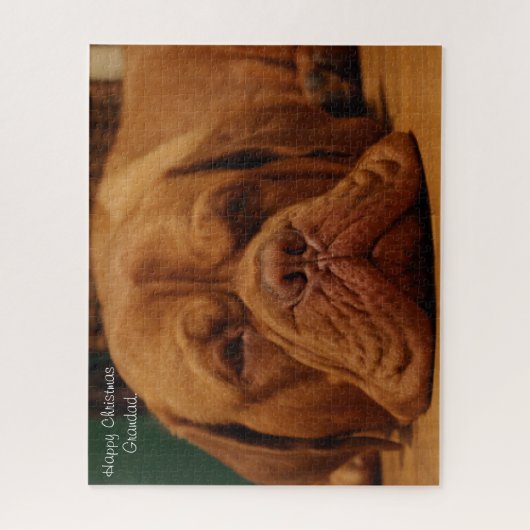 Vrolijk kerstcadeautje. legpuzzel (Verticaal)