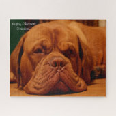 Vrolijk kerstcadeautje. legpuzzel (Horizontaal)