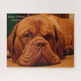 Vrolijk kerstcadeautje. legpuzzel