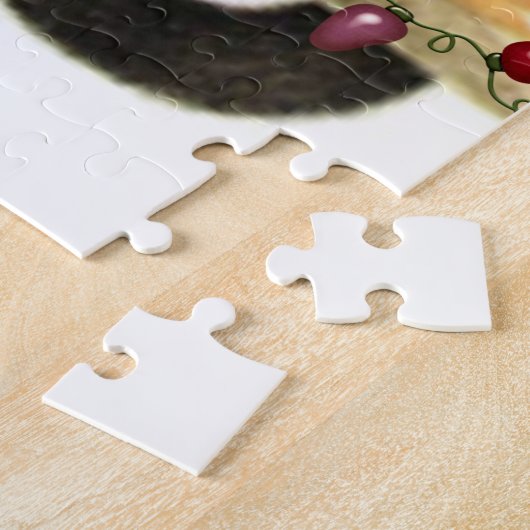 Vrolijk kerstcadeautje legpuzzel (Zijkant)