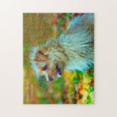 Vrolijk kerstcadeautje. legpuzzel (Verticaal)