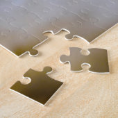 Vrolijk kerstcadeautje. legpuzzel (Zijkant)