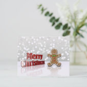 Vrolijk kerstcadeautje Man Holiday Briefkaart (Staand voorkant)