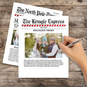 Vrolijk kerstcadeautje Meerdere foto's met noord-p