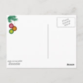 Vrolijk kerstcadeautje met een gouden vormgeving briefkaart (Achterkant)