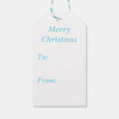 Vrolijk kerstcadeautje met Elf Headband Cadeaulabel (Achterkant)