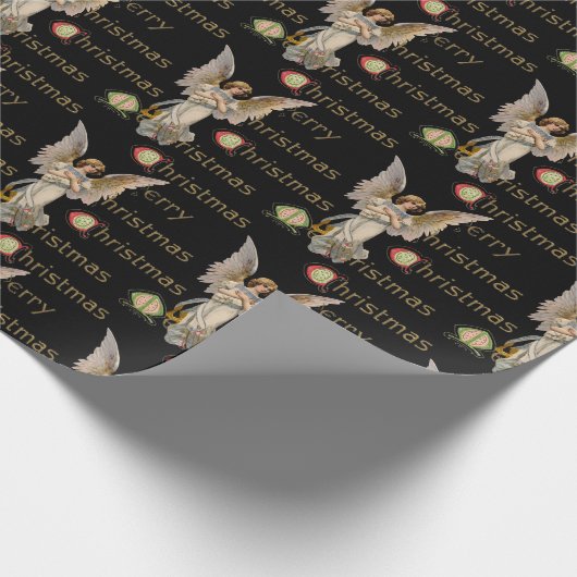 Vrolijk kerstcadeautje met feestdag Religieuze ins Cadeaupapier (Hoek)