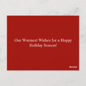 Vrolijk kerstcadeautje met fotokaart briefkaart (Achterkant)