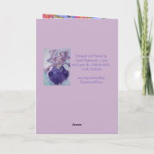 Vrolijk kerstcadeautje met handschilderde Kaart (Achterkant)