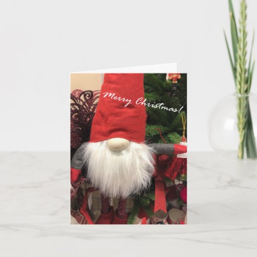 Vrolijk kerstcadeautje met Joy en Magic Holiday Ca Kaart (Voorkant)