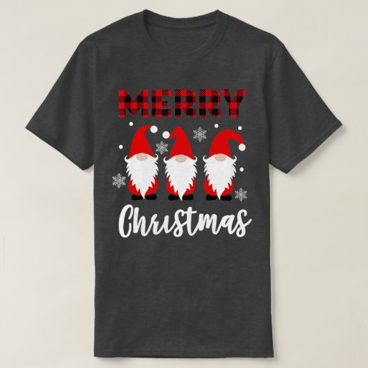 Vrolijk kerstcadeautje met kerstmis... t-shirt (Design voorkant)