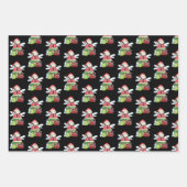 Vrolijk kerstcadeautje met opvulpapier inpakpapier vel (Voorkant 3)